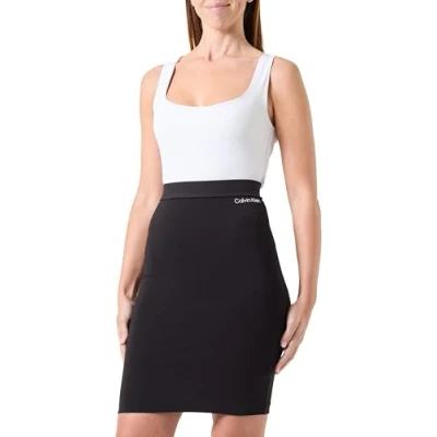 Image of Calvin Klein Jeans Milano LOGO Skirt Pencil skirt, Women&#039;s, Size: Small, Black