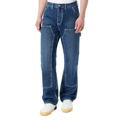 Image of HUGO Carpenter Relaxed fit jeans, Men&#039;s, Size: 34x34, Navy
