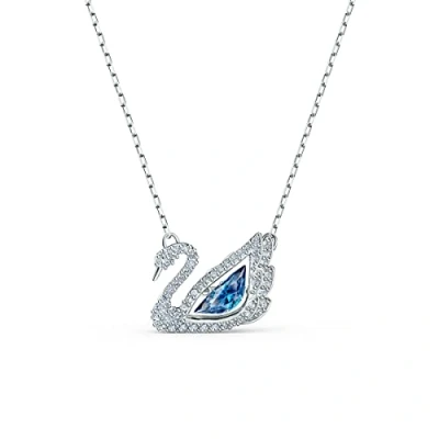 Image of Swarovski Dancing SWAN Necklace Necklace, Women&#039;s, Size: One Size, Silber