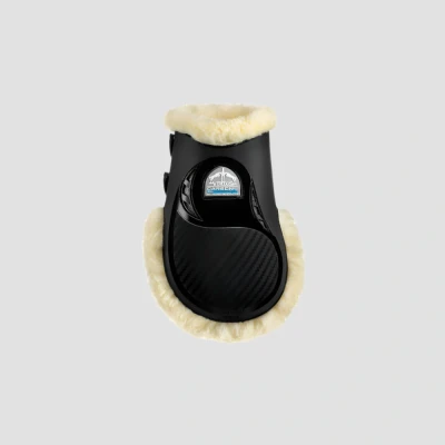 Image of Veredus Carbon Gel Vento Save The Sheep Rear Fetlock Boots Black