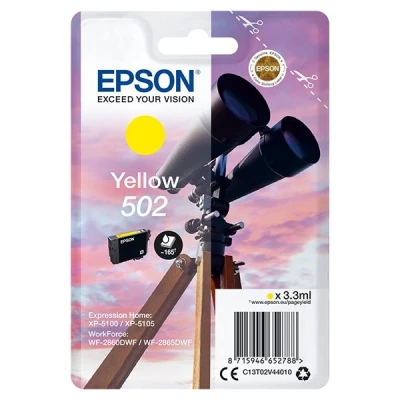 Image of Epson 502 Yellow Binoculars Genuine Ink Cartridge