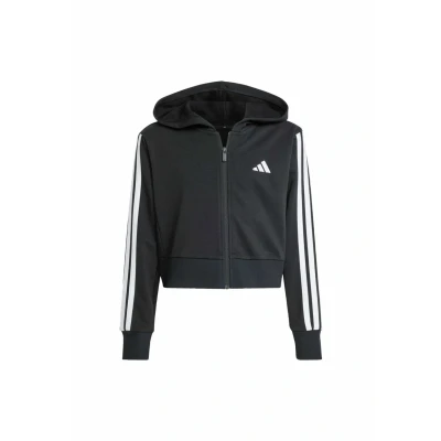 Image of adidas Sportswear Essentials Zipup sweatshirt for kids, Size: 13 14y, Black white