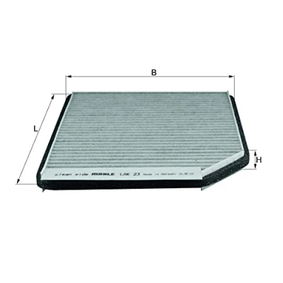Image of Filter, interior air KNECHT LAK 23