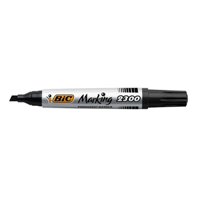 Image of Bic Marking 2300 Permanent Marker Pens Pack of 3 PTE mm Wide Black