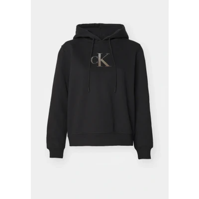 Image of Calvin Klein Jeans Gradient Hoodie Sweatshirt, Women&#039;s, Size: Small, Black