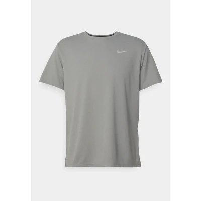 Image of Nike Performance Miler Sports Tshirt, Men&#039;s, Size: Medium, grey fog/particle