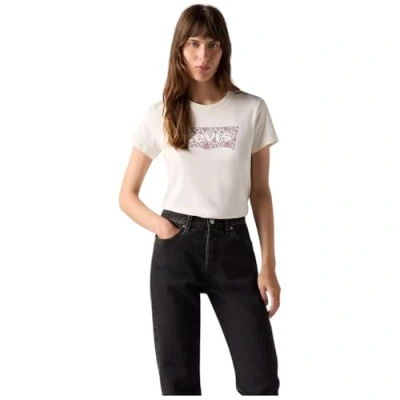 Image of Levi&#039;s Women&#039;s The Perfect Tee T Shirt, Ananda Floral Bw Fil, M, M