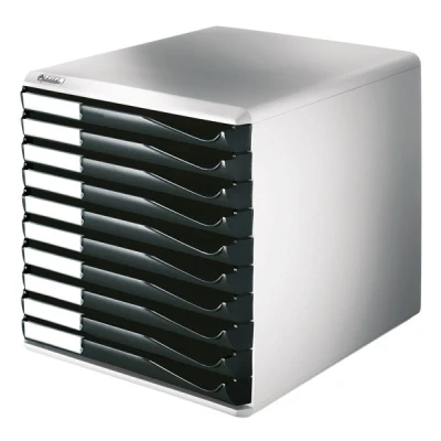 Image of Leitz 10 A4 Drawer Cabinet, Organiser, Form Set, Black
