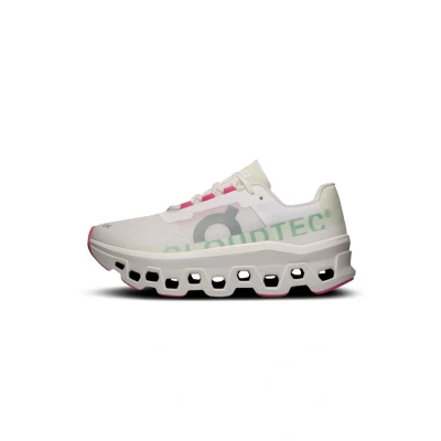 Image of On Cloudmonster Neutral running shoes White lima, Women&#039;s, Size: 6.5, lima Polyester