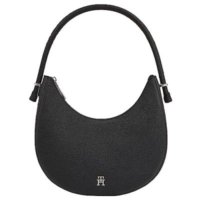 Image of Tommy Hilfiger Women Bag Emblem with Zip, Multicolor (Black), One Size, Black Size