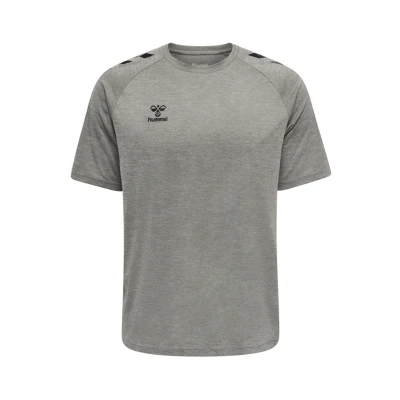 Image of Hummel XK CORE POLY Print Tshirt, Men&#039;s, Size: Large, Grey melange
