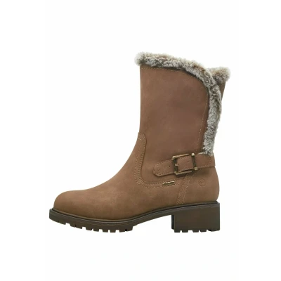 Image of Tamaris Winter boots, Women&#039;s, Size: 4, Camel Imitation leather/ textile