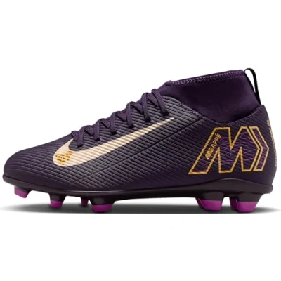 Image of Nike Performance JR 10 CLUB Unisex Moulded stud football boots, Size: 3.5, Grand purple/pale ivory shoes