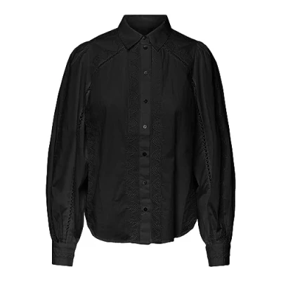 Image of YAS Women&#039;s Yaskenora Ls Shirt S. Noos Blouse, Black, L