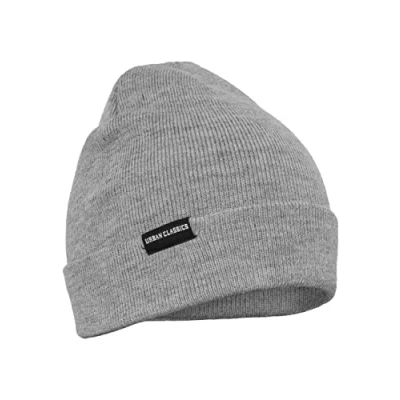 Image of Urban Classics Basic FLAP Beanie, Men&#039;s, Size: One Size, Grey