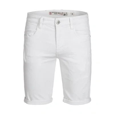 Image of Indicode Jeans CUBA Caden Denim shorts, Men&#039;s, Size: Small, Offwhite