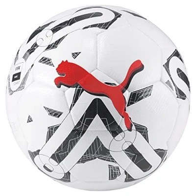 Image of PUMA Men&#039;s Orbita 4 HYB FIFA Basic Football 5 White Black Red