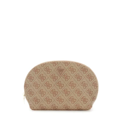 Image of Guess Zamira Glogo Wash bag, Women&#039;s, Size: One Size, Mehrfarbig beige