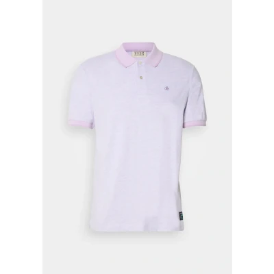 Image of Scotch &amp; Soda melange Regular FIT Polo shirt, Men&#039;s, Size: Small, Bright lavendel