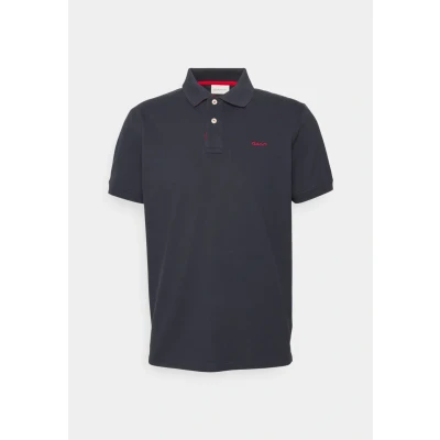 Image of GANT Contrast Rugger Polo shirt, Men&#039;s, Size: XL, Evening blue