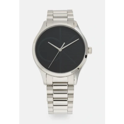 Image of Calvin Klein Sunray DIAL Bracelet Watch silvercoloured/black, Men&#039;s, Size: One Size, Silver coloured/black