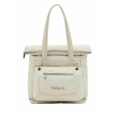 Image of Desigual XL Multiposition Voyager Rucksack, Women&#039;s, Size: One Size, White