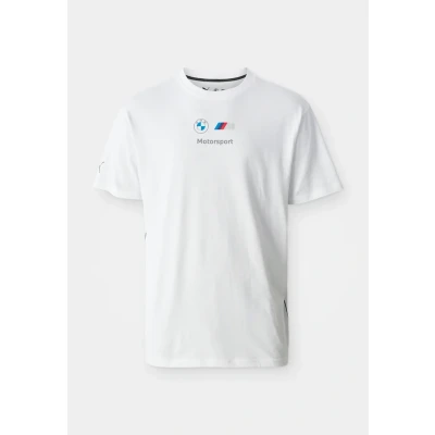 Image of Puma BMW LOGO TEE Print Tshirt, Men&#039;s, Size: XXL, White