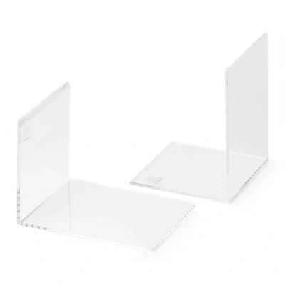 Image of Maul acrylic bookends Modern 8 x 10 cm transparent