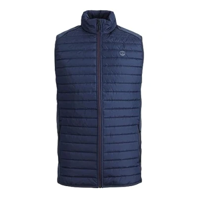 Image of Jack &amp; Jones Multi Bodywarmer Collar NOOS Waistcoat navy, Men&#039;s, Size: Small, Navy