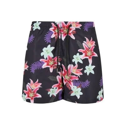 Image of Urban Classics Pattern Swimming shorts, Men&#039;s, Size: Small, Dark jungle aop