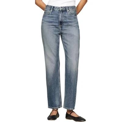 Image of Tommy Hilfiger Straight HW leg jeans, Women&#039;s, Size: 34x32, Pat