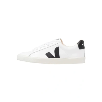 Image of Veja Esplar LOGO Trainers extrawhite/black, Women&#039;s, Size: 3, Extra white/black Leather