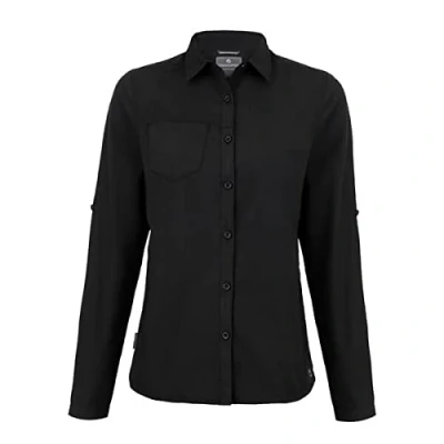 Image of Craghoppers Women&#039;s Expert Womens Kiwi Long Sleeved Shirt Button Down (pack of 1)