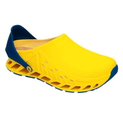 Image of Scholl Clogs, Size: 9.5, Gelb Natural rubber