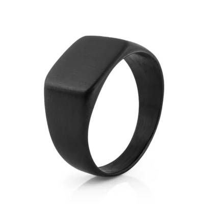 Image of Akitsune Solida Ring, Size: P, Schwarz