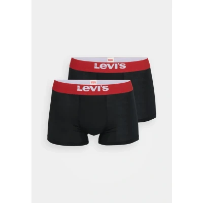 Image of Levi&#039;s MEN Solid Basic Trunk 2 PACK Trunks, Men&#039;s, Size: Large, Black/red