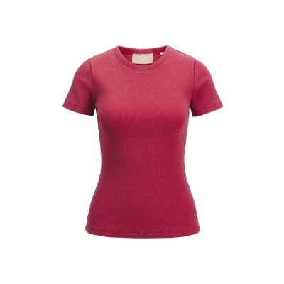 Image of JJXX Frankie WASH Basic Tshirt, Women&#039;s, Size: XS, Racing red