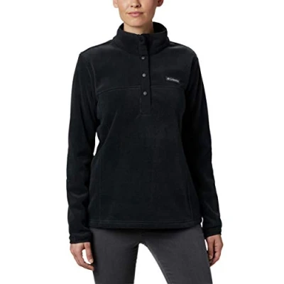 Image of Columbia Benton SPRINGS 1/2 SNAP Fleece jumper, Women&#039;s, Size: XXL, Black