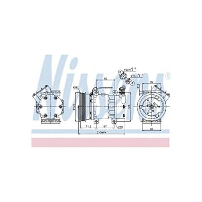 Image of Compressor, air conditioning NISSENS 89064