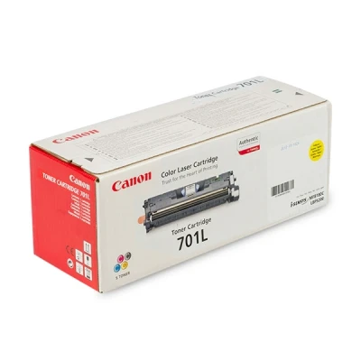 Image of Canon 701L CRG701Y 9288A003 laser toner cartridge 1 x yellow 2000 pages MF8180 MF8180C LBP5200 MF 8180 8180C LBP 5200