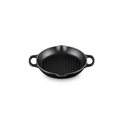 Image of Le Creuset Grill Plate Signature Mat Black High ø 25 cm