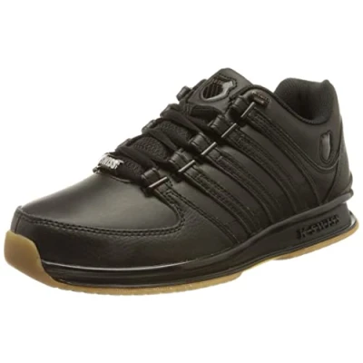 Image of K SWISS Rinzler Trainers Black gum, Men&#039;s, Size: 9.5, gum Leather