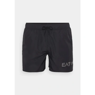 Image of EA7 Emporio Armani Boxer Beachwear Swimming shorts, Men&#039;s, Size: XL, Black/silver
