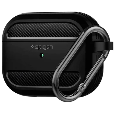 Image of Spigen Rugged Armor Case Black Airpods Pro