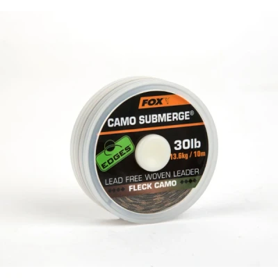 Image of Fox Edges Submerge Camo Lead Free Woven Leader 30lb (13,6kg) 10m Carp hooklink material