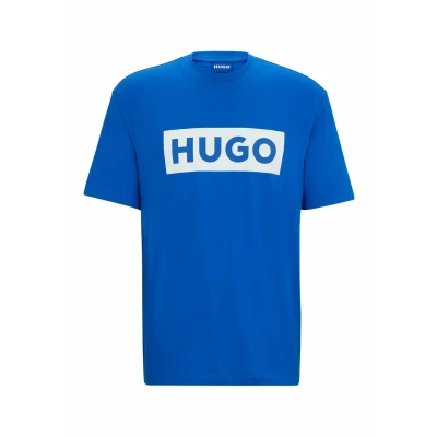 Image of HUGO NICO Print Tshirt, Men&#039;s, Size: Small, Dunkelblau drei