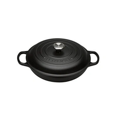 Image of Le Creuset Casserole Campagnard Signature Satin Black ø 30 cm / 3.5 Liter