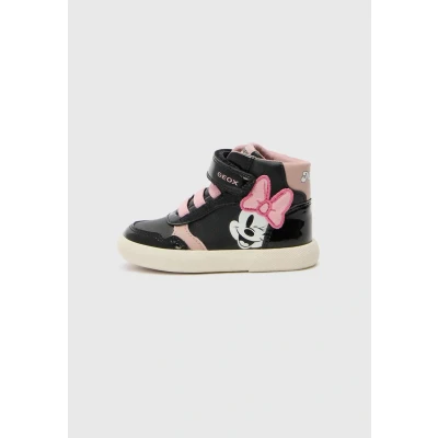 Image of Geox Disney Classic Gisli Hightop trainers for kids, Size: 9K, Black/old rose shoes