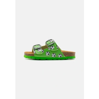 Image of LICO Bioline Universe Soccer Unisex Mules for kids, Size: 8/8.5, Green High quality imitation leather