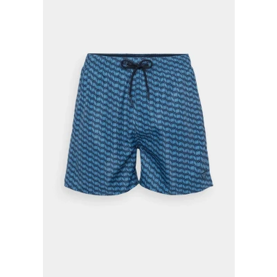 Image of EMPORIO ARMANI Men&#039;s Mid Boxer Swim Trunks, Capt.blue/Arman.blue, XL